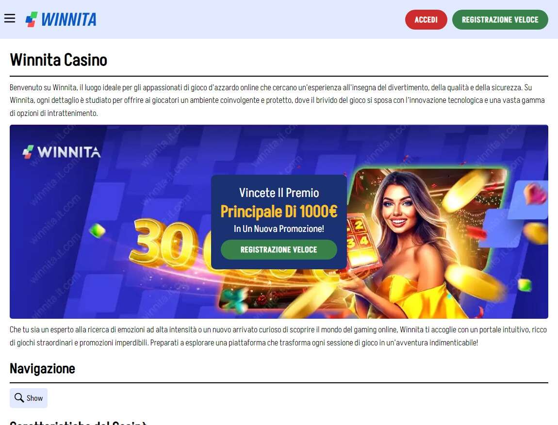 Winnita Casino Italia